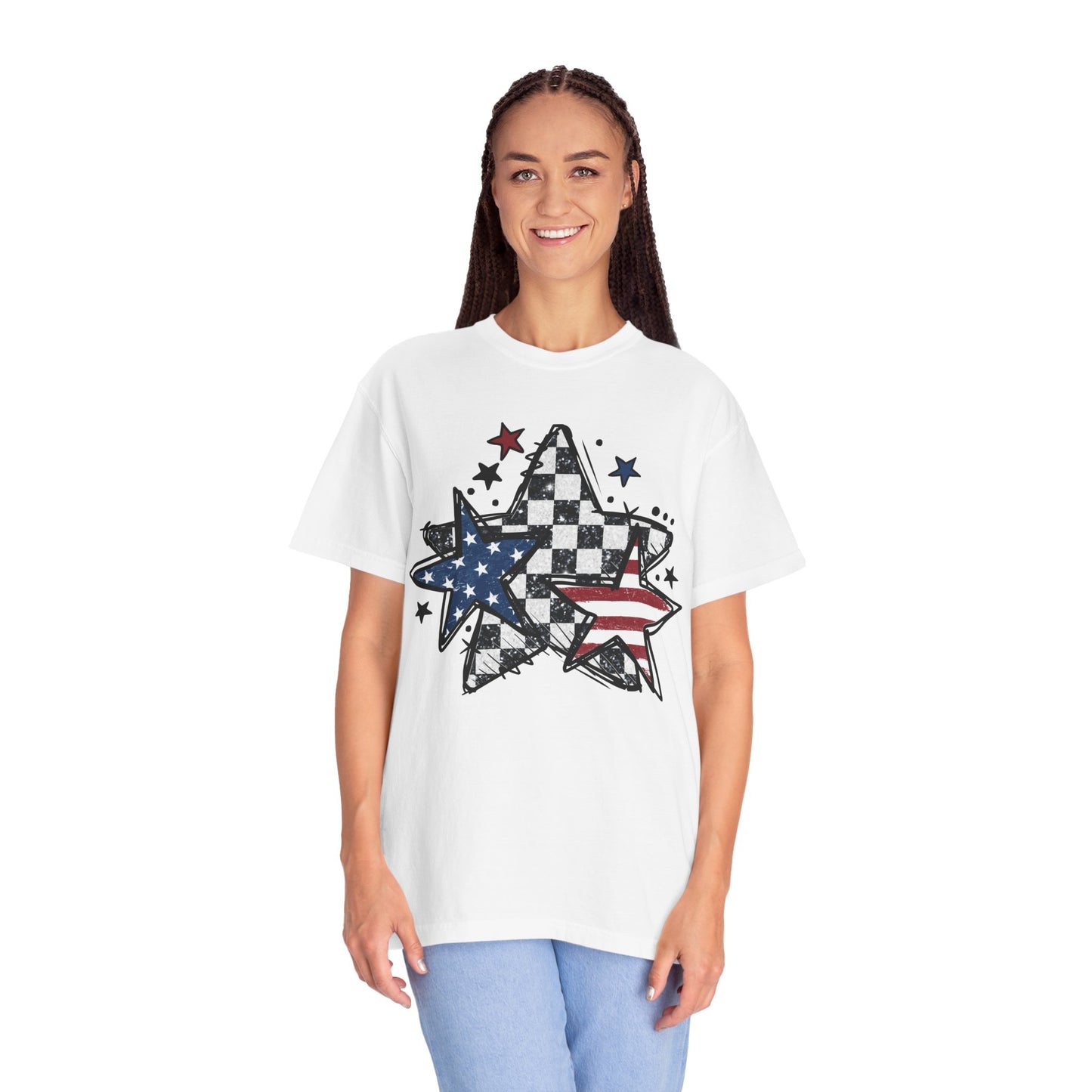 Patriotic Star Graphic Unisex T-Shirt