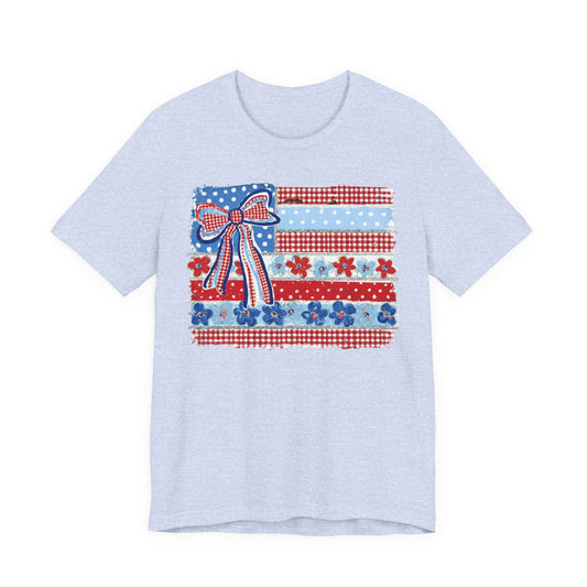 Patriotic Patchwork Flag Tee