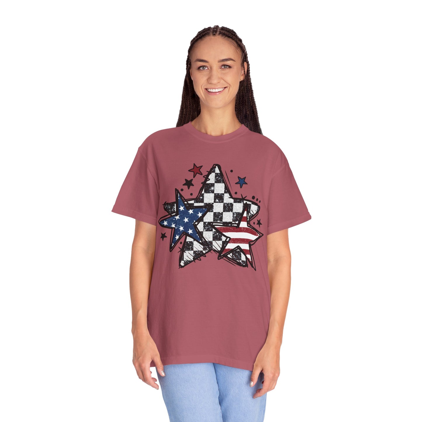 Patriotic Star Graphic Unisex T-Shirt