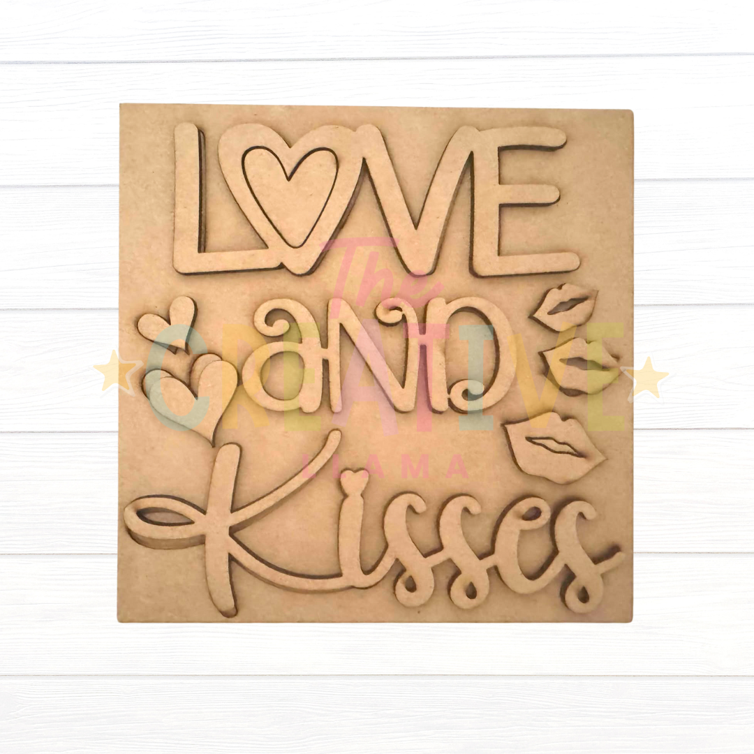 Love & Kisses | Interchangeable Frame Insert