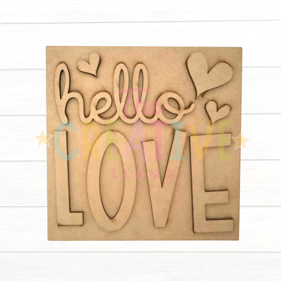 Hello Love | Interchangeable Frame Insert