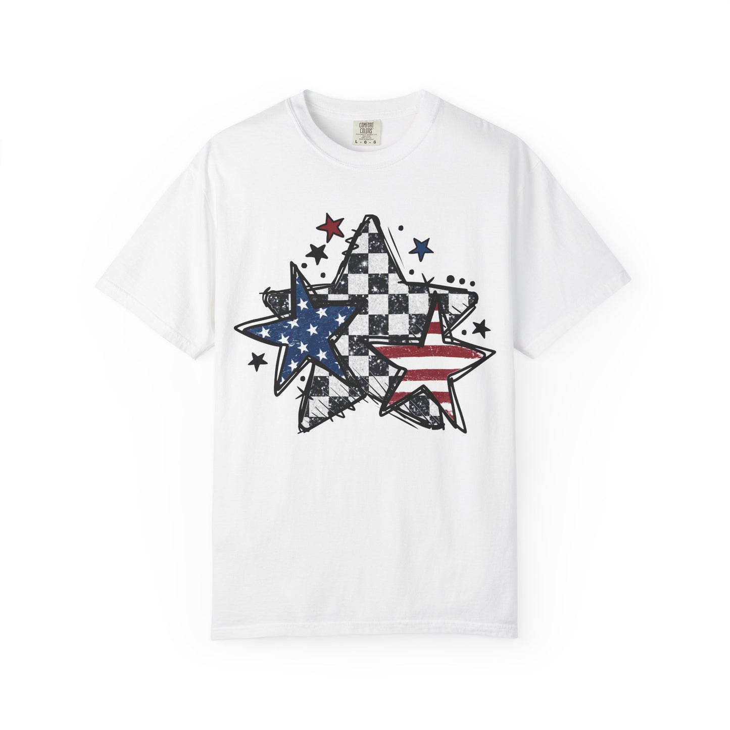 Patriotic Star Graphic Unisex T-Shirt
