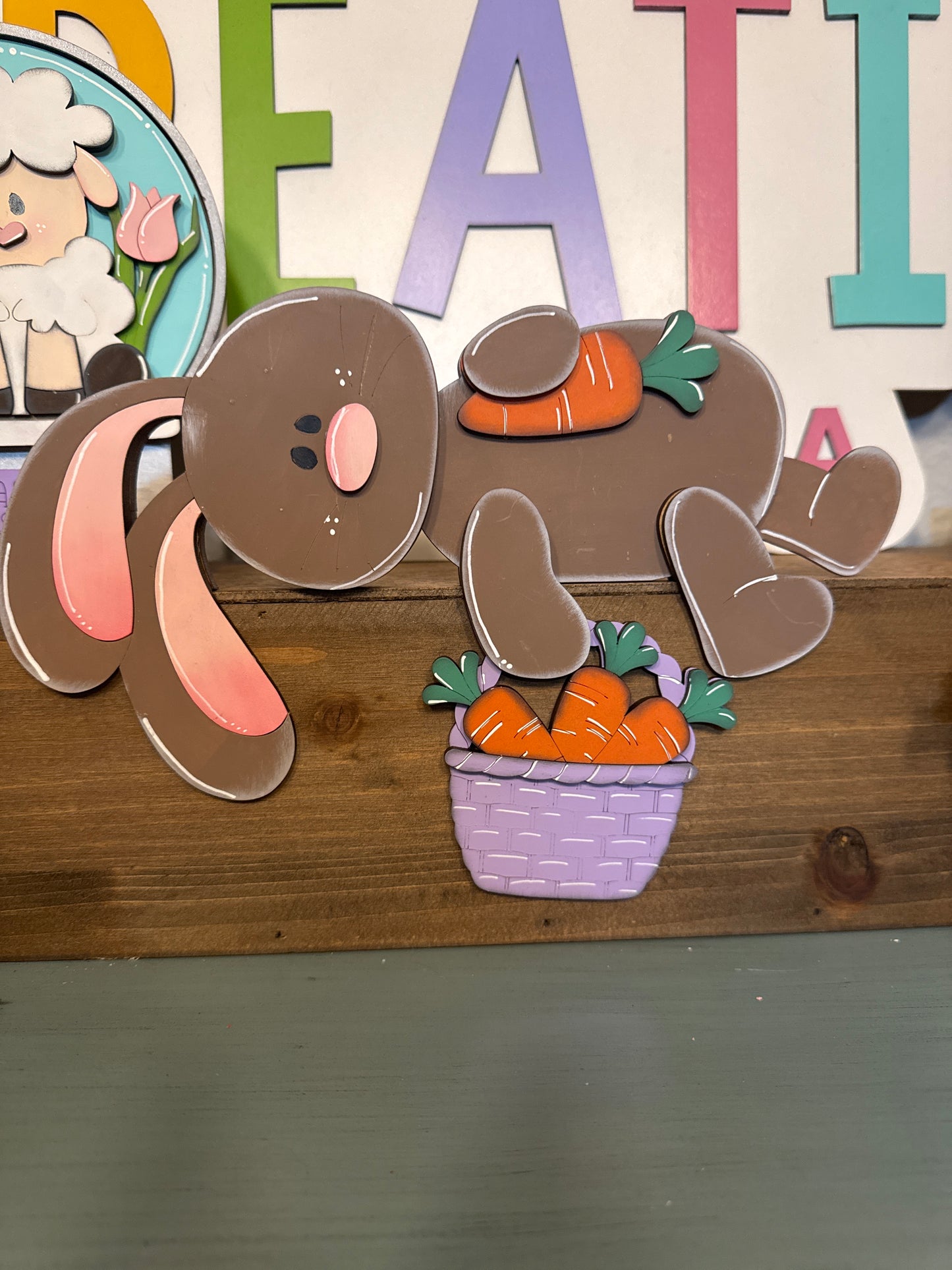 Floppy Easter Bunny Shelf Hanger