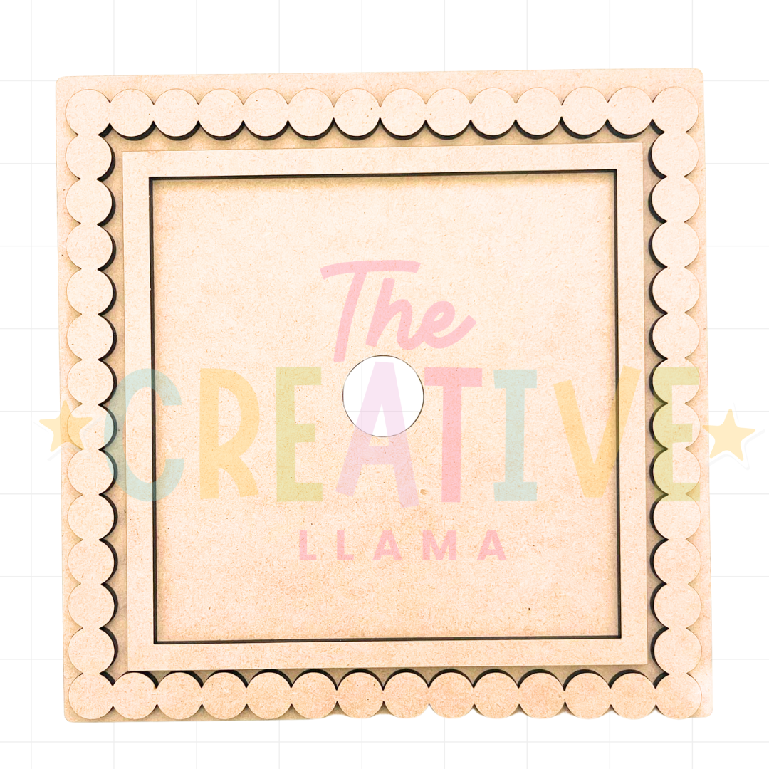 Beaded Square Frame | Interchangeable Base