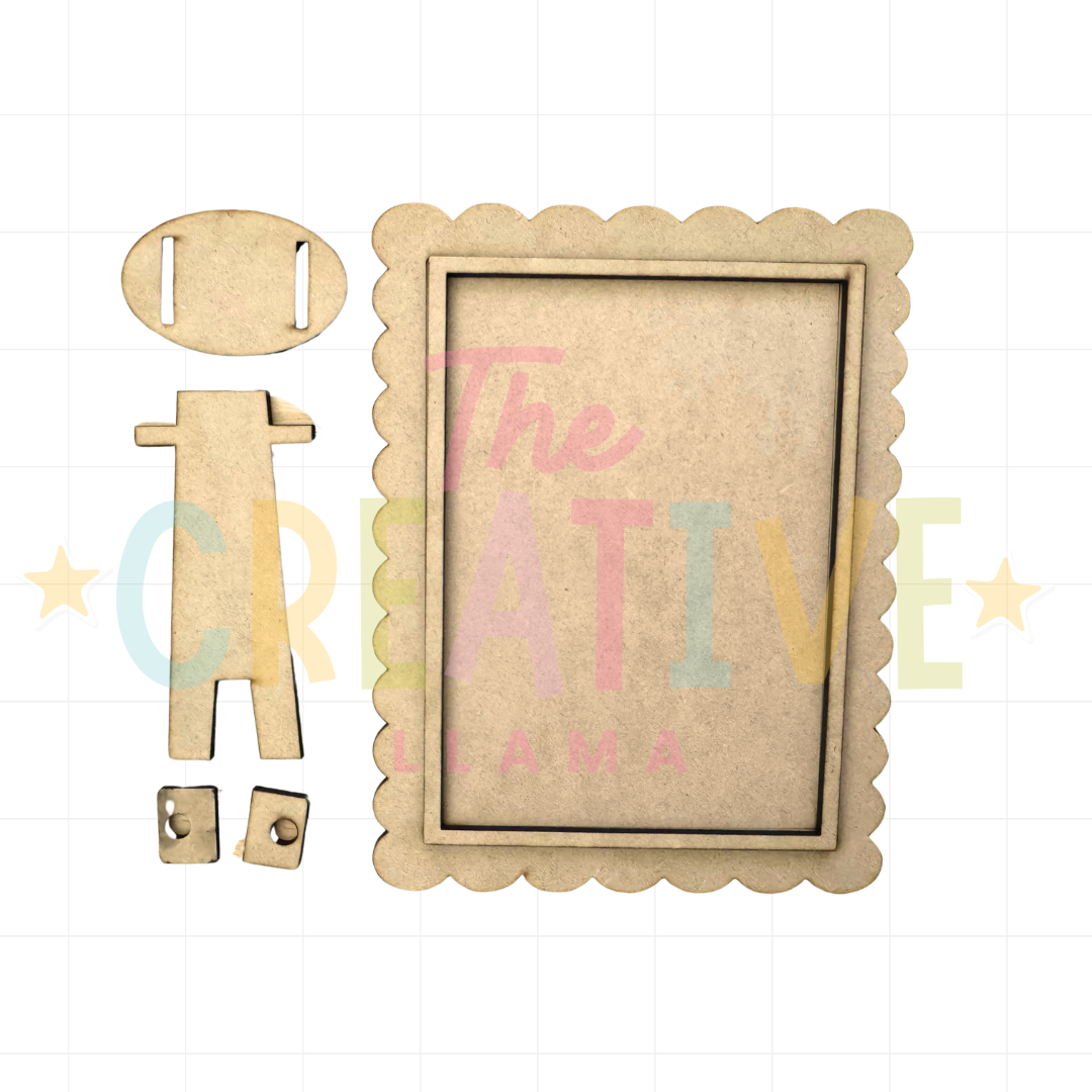 Scallop Rectangle Frame | Various Sizes