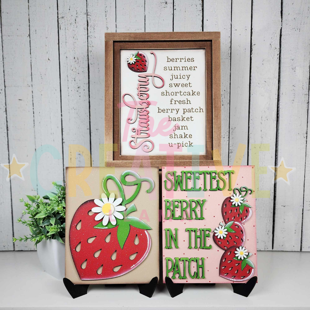 Strawberry Signs | Interchangeable Insert