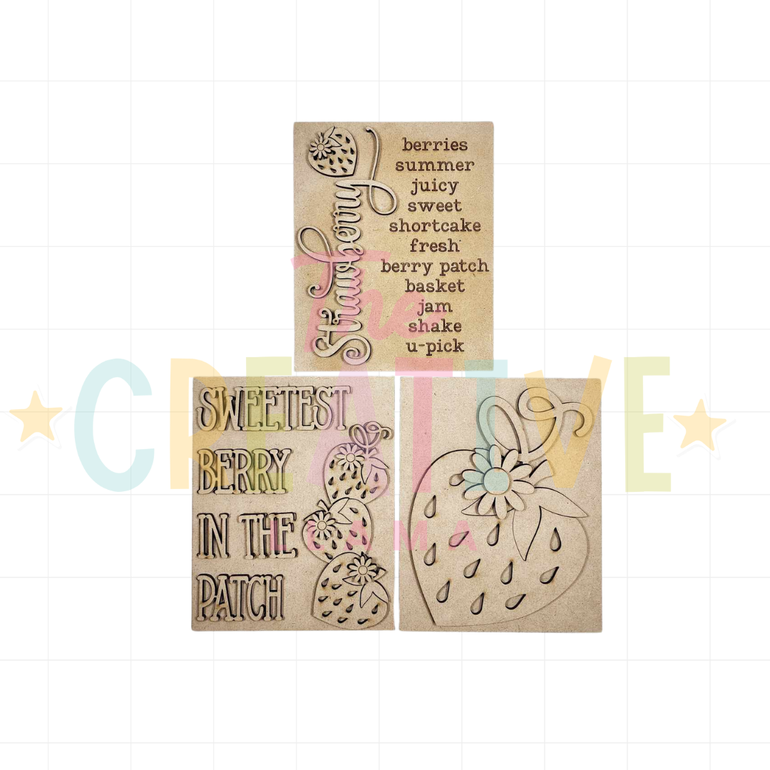 Strawberry Signs | Interchangeable Insert
