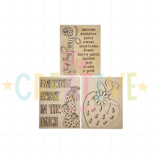 Strawberry Signs | Interchangeable Insert