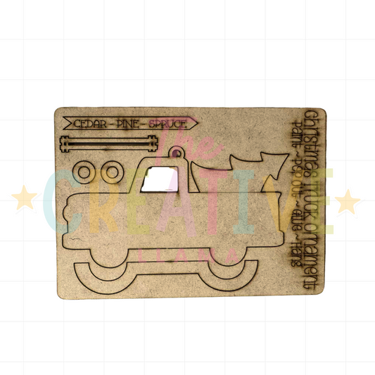 Pop-Out Truck Ornament