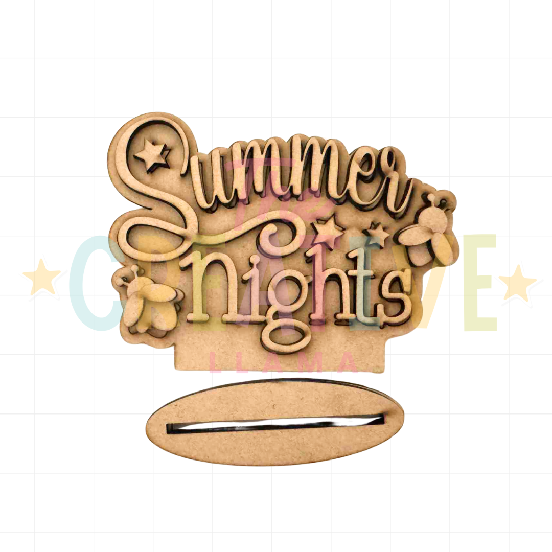 Summer Nights Mini Shelf Sitter