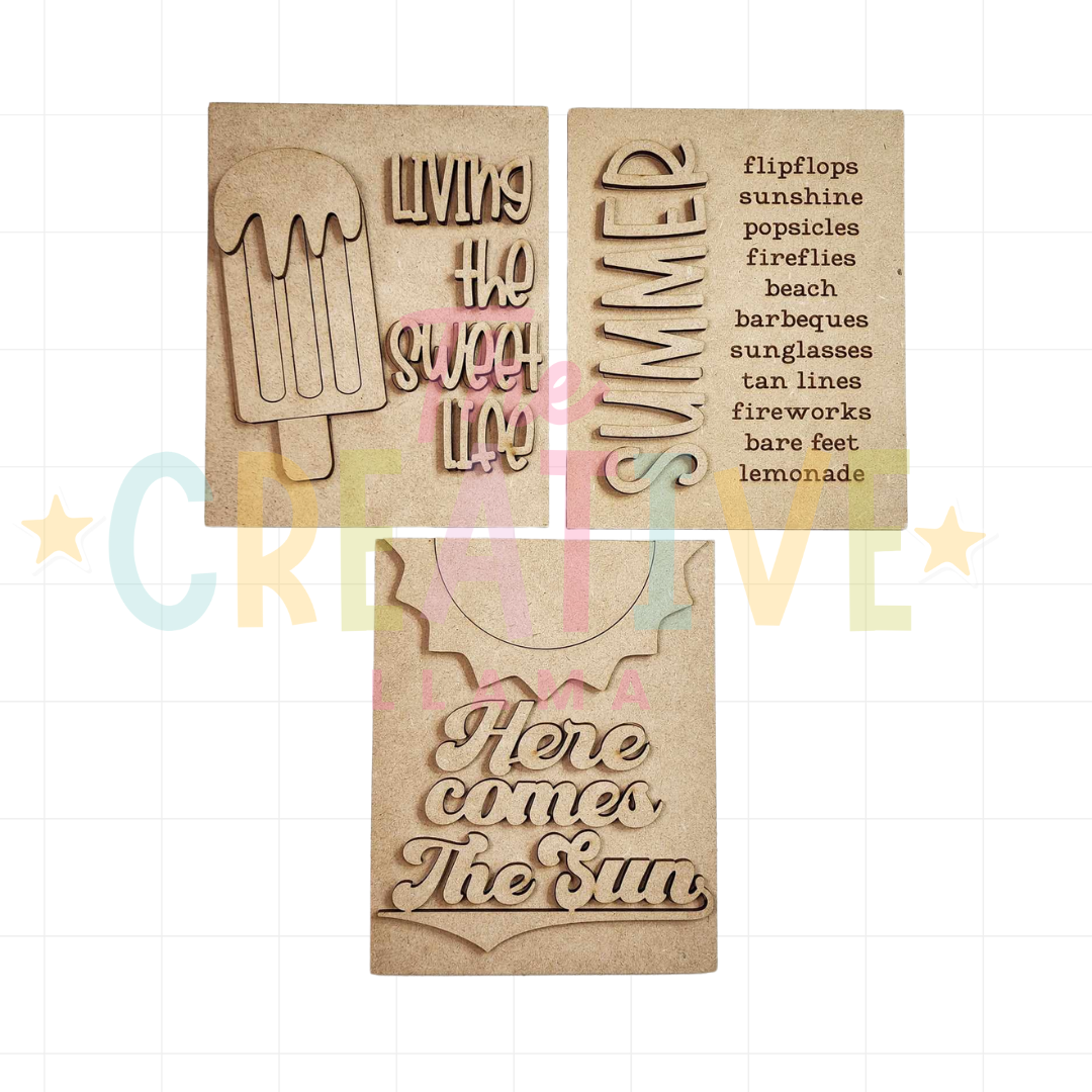 Summer Signs | Interchangeable Insert