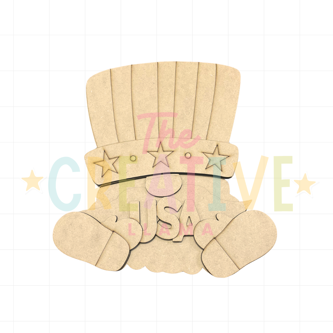 Uncle Sam Gnome Shelf Sitter