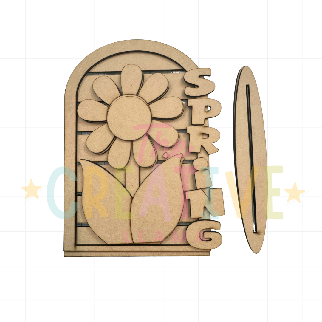 Spring Flower Arch Shelf Sitter