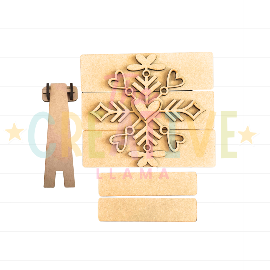 Snowflake Pallet Sign