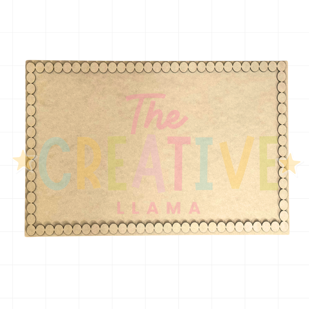 Blank Beaded Rectangle | Various Sizes