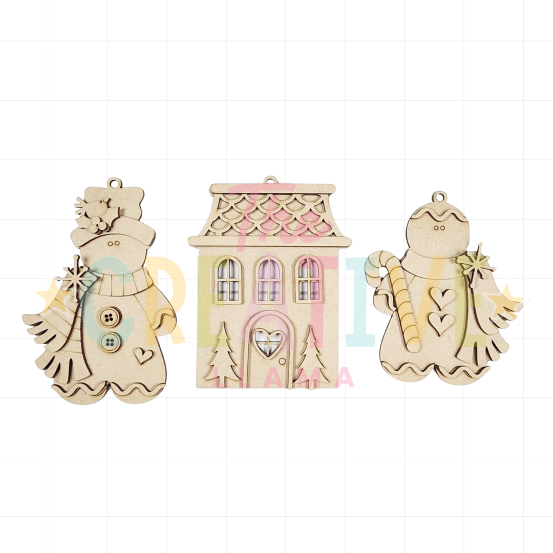 Gingerbread Ornament Set