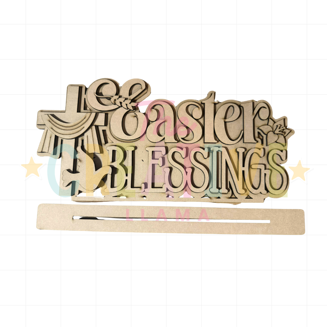 Easter Blessings Word Art