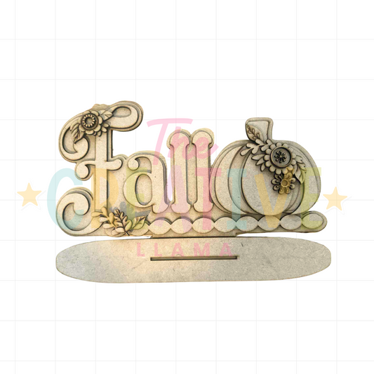 Fall Floral Word Art