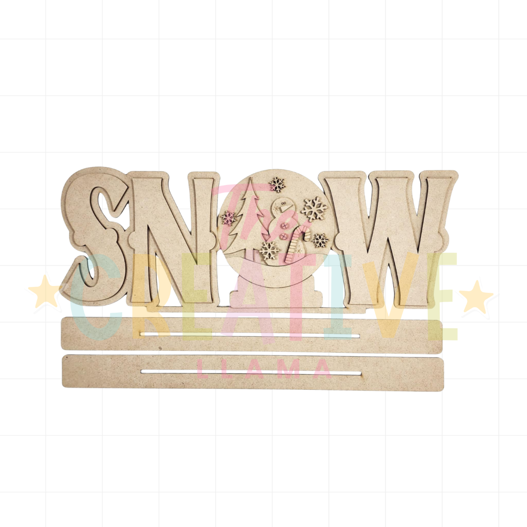 Snow Word Art
