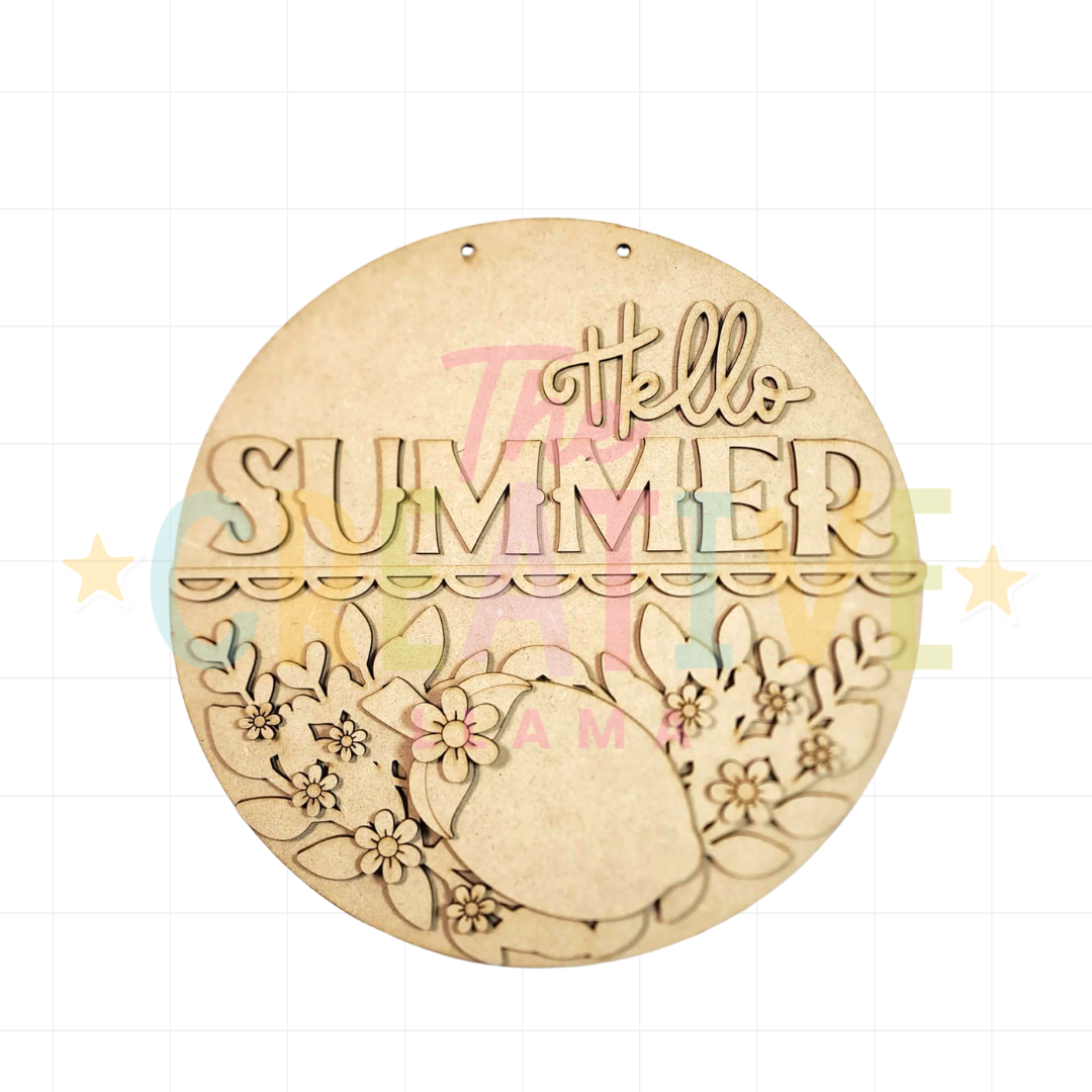 Hello Summer Lemon Round