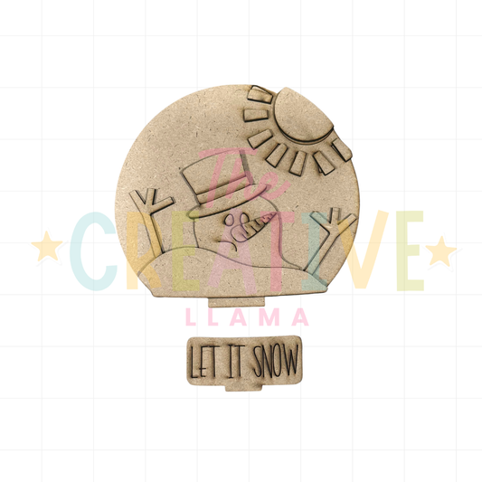 Let It Snow | Snow Globe Insert