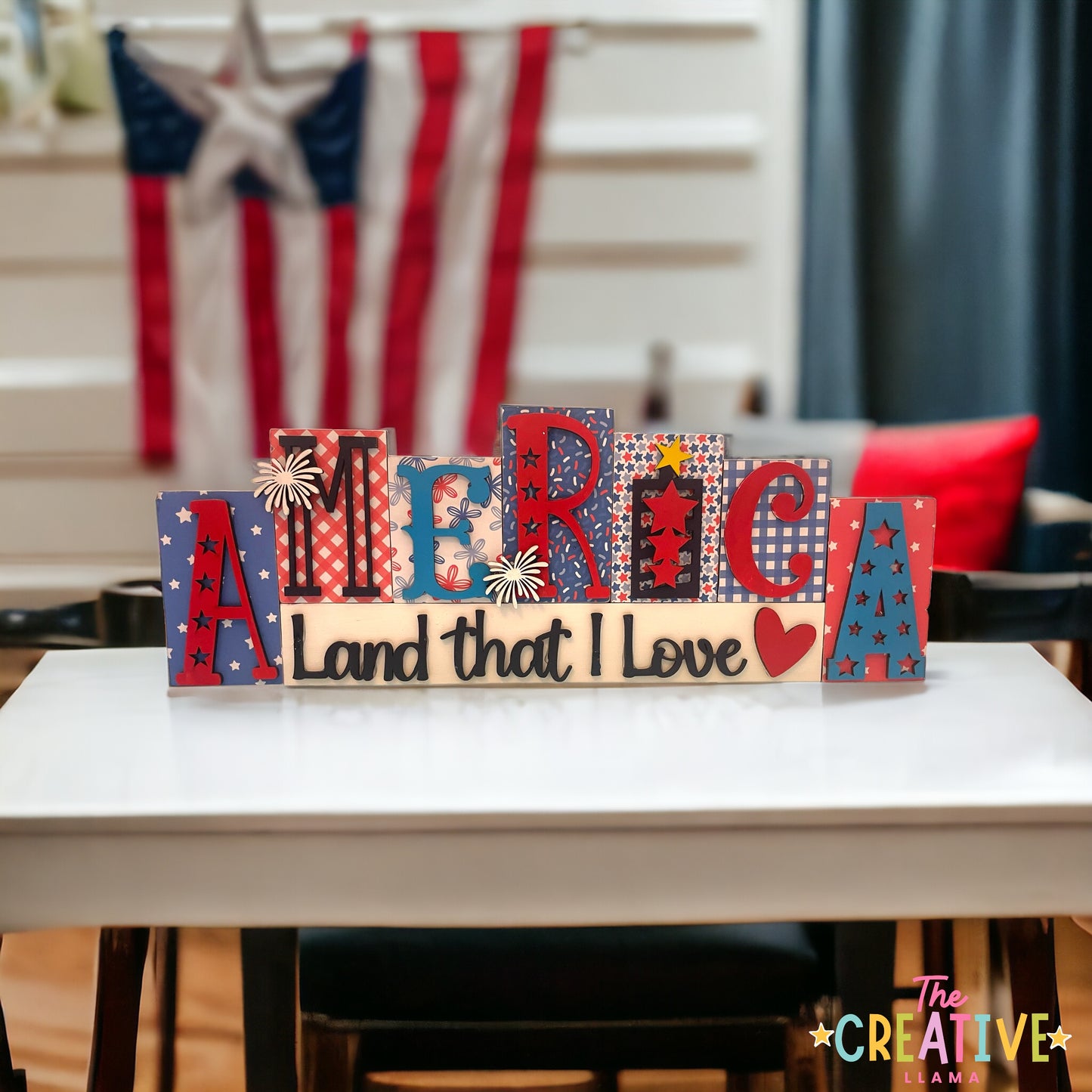 Patriotic Word Block