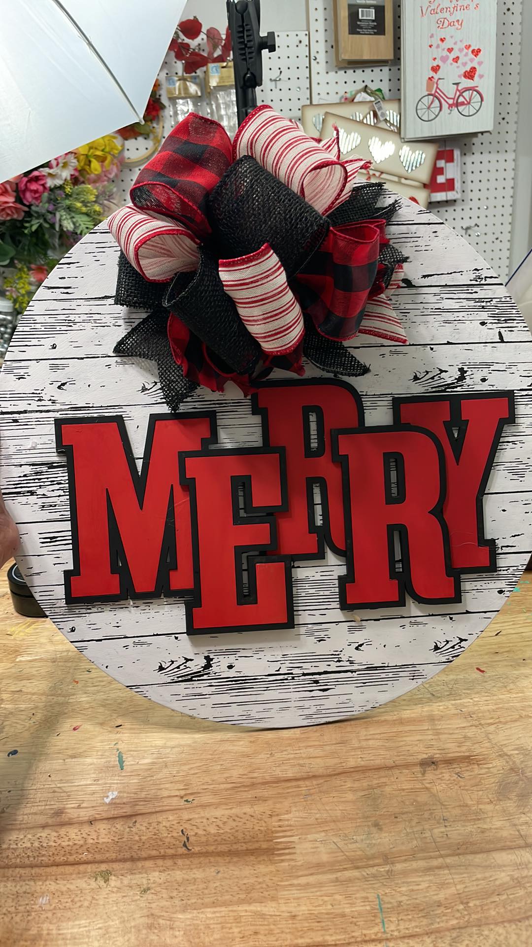 Merry Door Round - Finished Piece