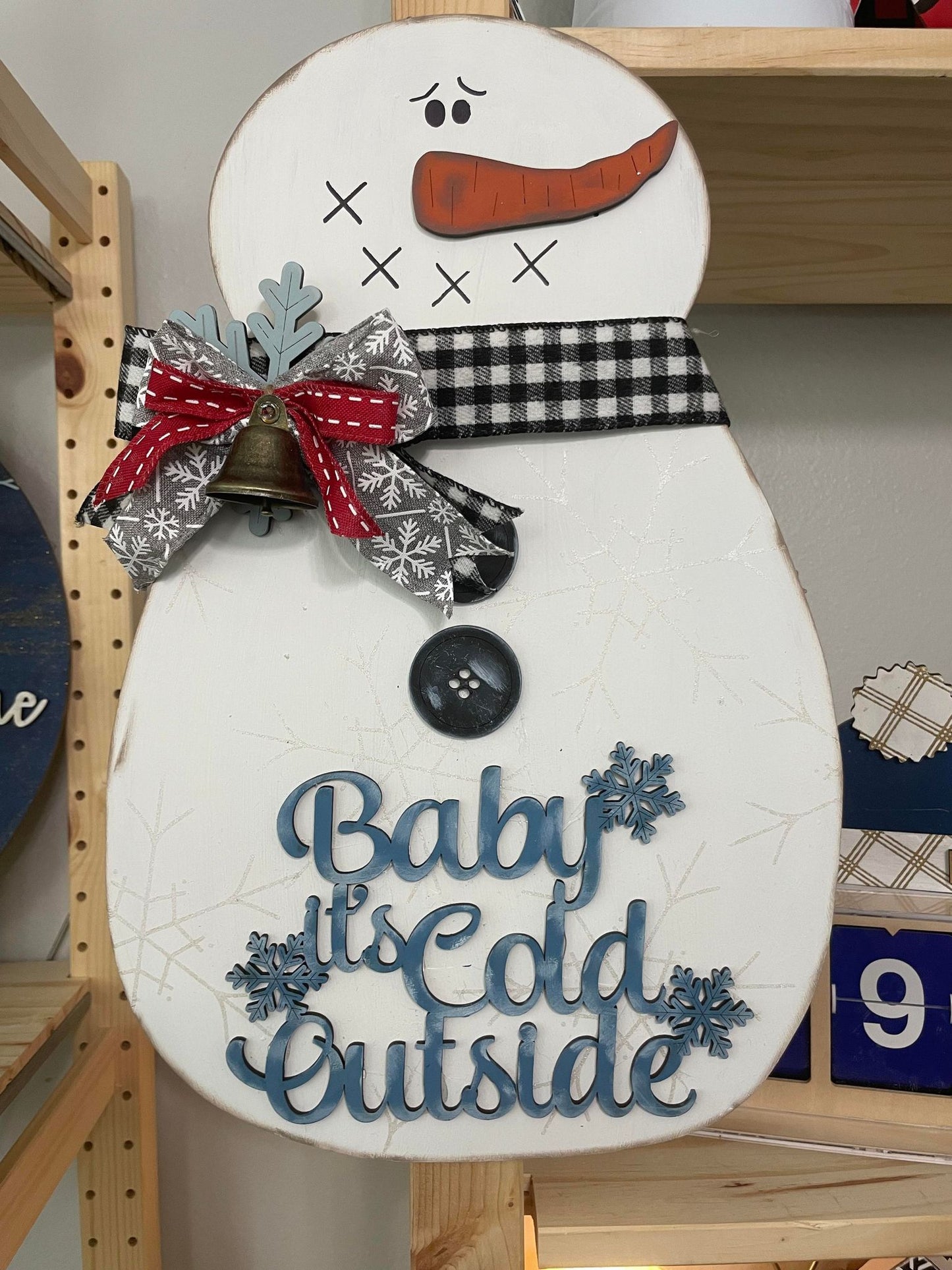 Snowman Door Hanger