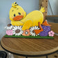 Laying Spring Duck Shelf Sitter