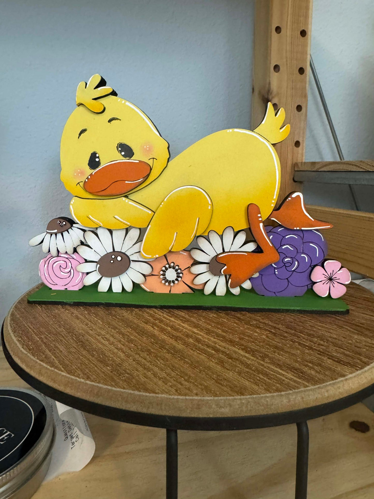 Laying Spring Duck Shelf Sitter