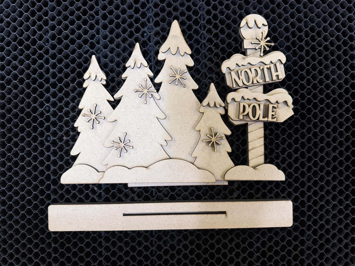 North Pole Christmas Shelf Sitter