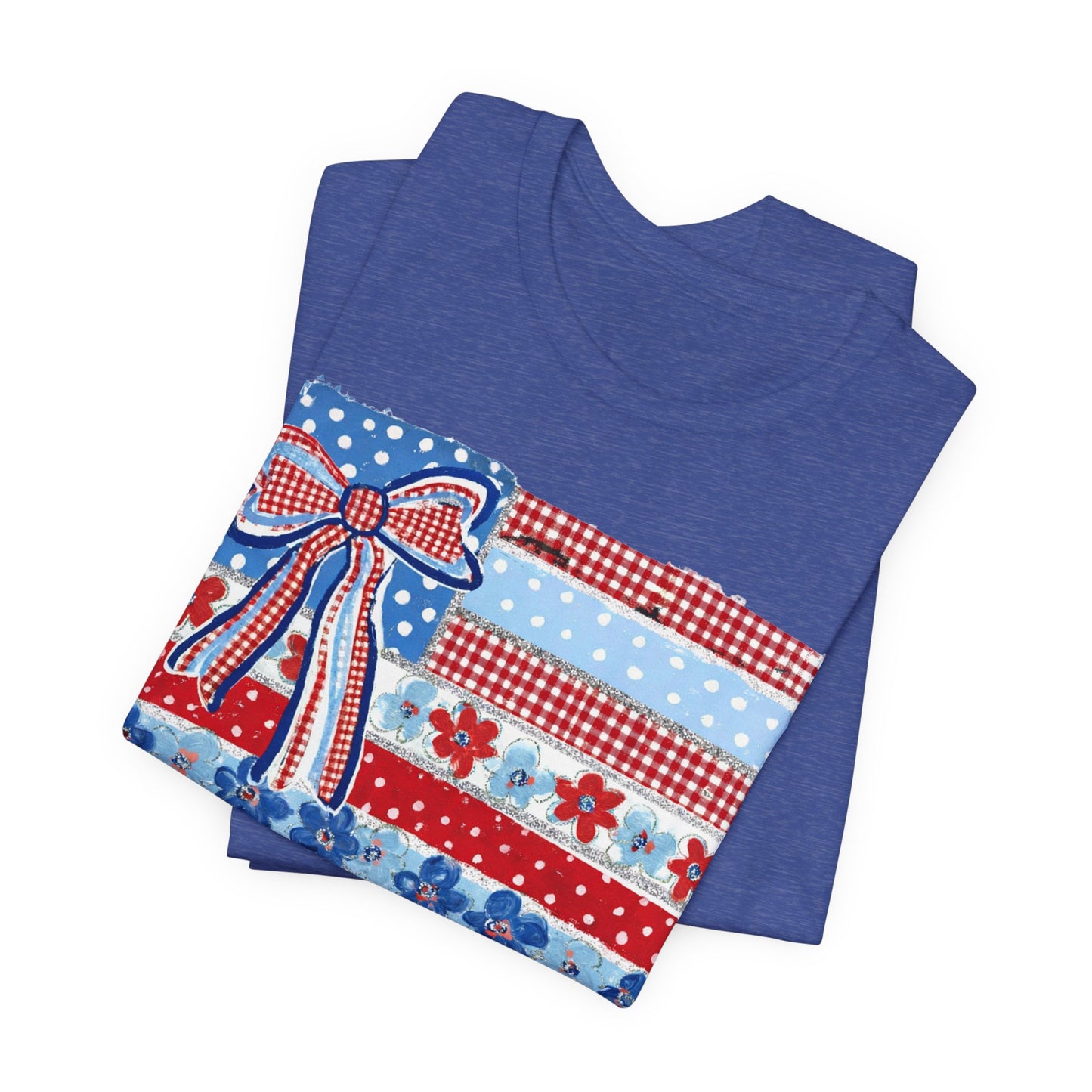 Patriotic Patchwork Flag Tee