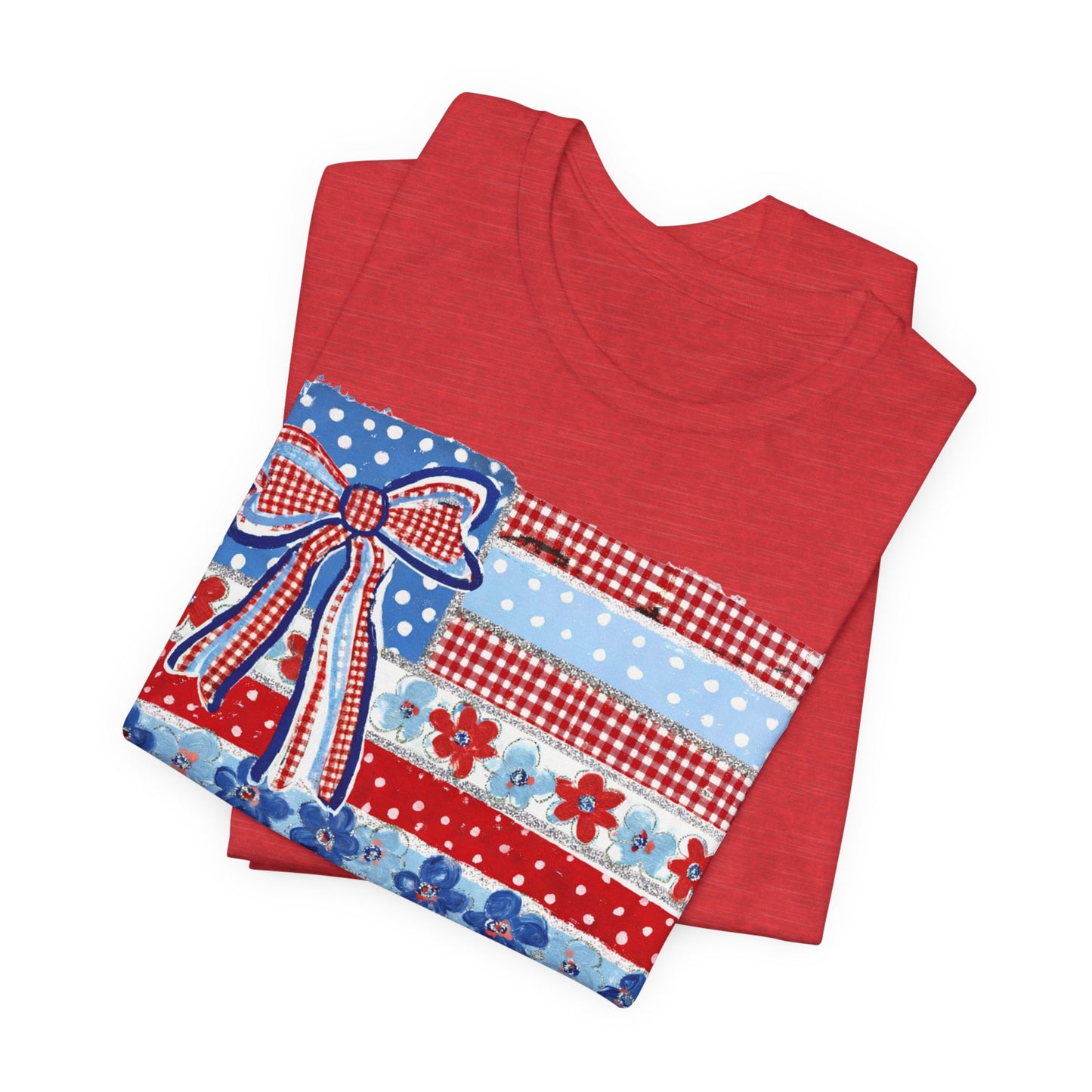 Patriotic Patchwork Flag Tee