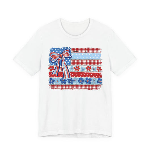 Patriotic Patchwork Flag Tee
