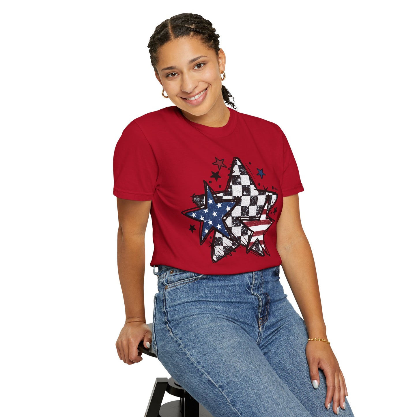 Patriotic Star Graphic Unisex T-Shirt