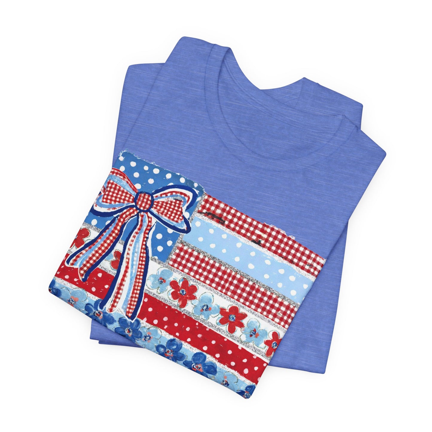 Patriotic Patchwork Flag Tee