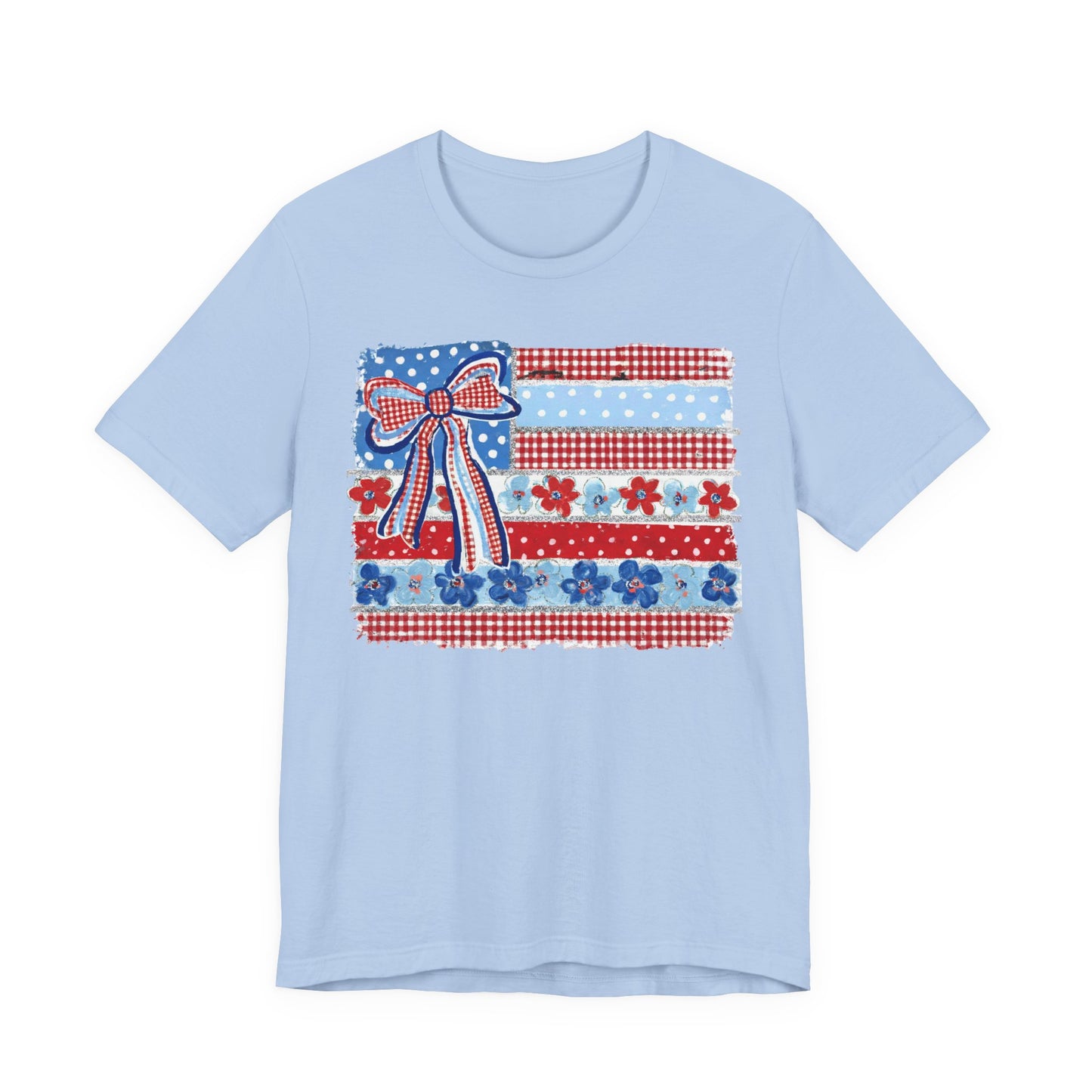 Patriotic Patchwork Flag Tee