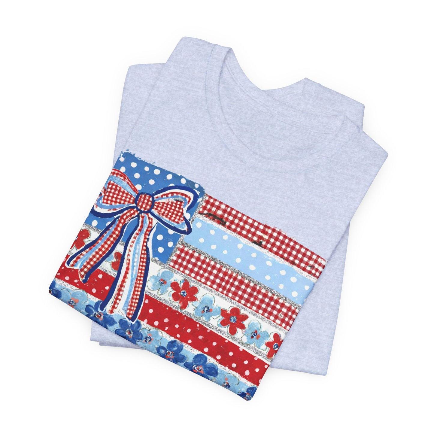 Patriotic Patchwork Flag Tee