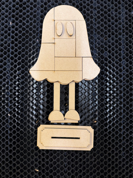 Patchwork Ghost Shelf Sitter