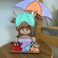 Beach Highland Cow Shelf Sitter
