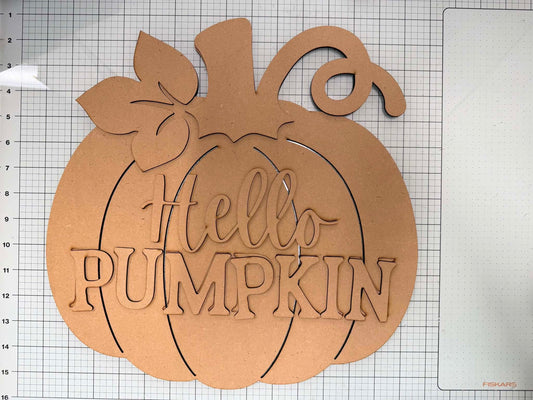 Hello Pumpkin Door Hanger