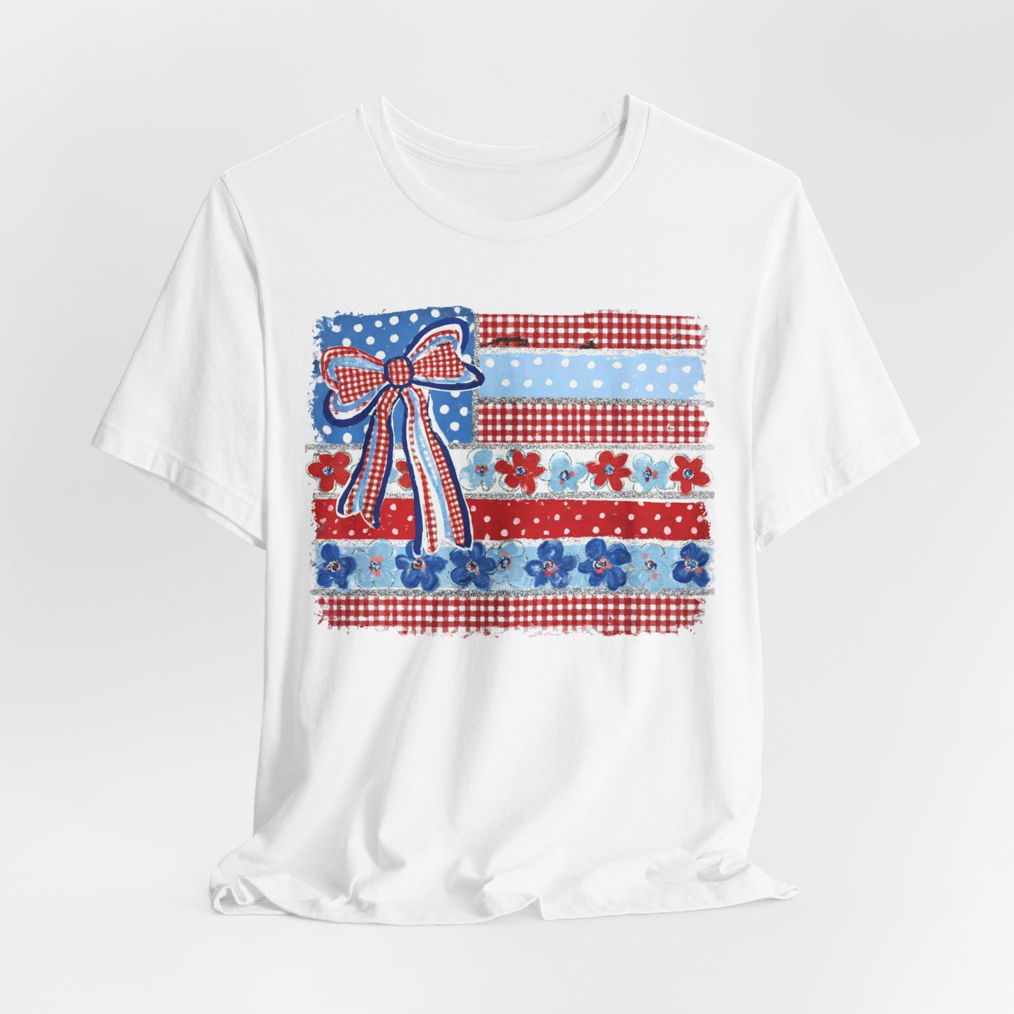 Patriotic Patchwork Flag Tee