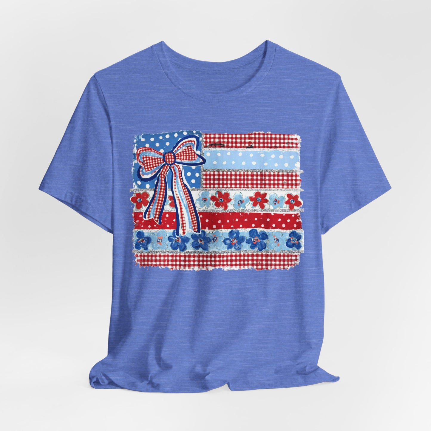 Patriotic Patchwork Flag Tee