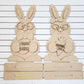 Nerdy Bunny Couple Shelf Sitters