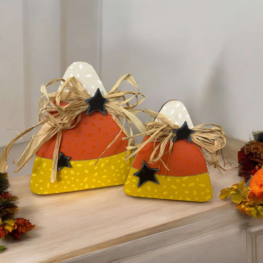 Candy Corn Shelf Sitter Set