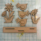 Spring Birds & Daisies Shelf Sitter