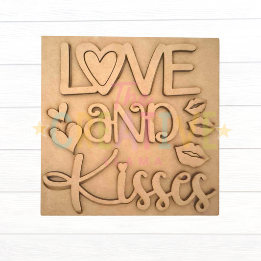Love & Kisses | Interchangeable Frame Insert