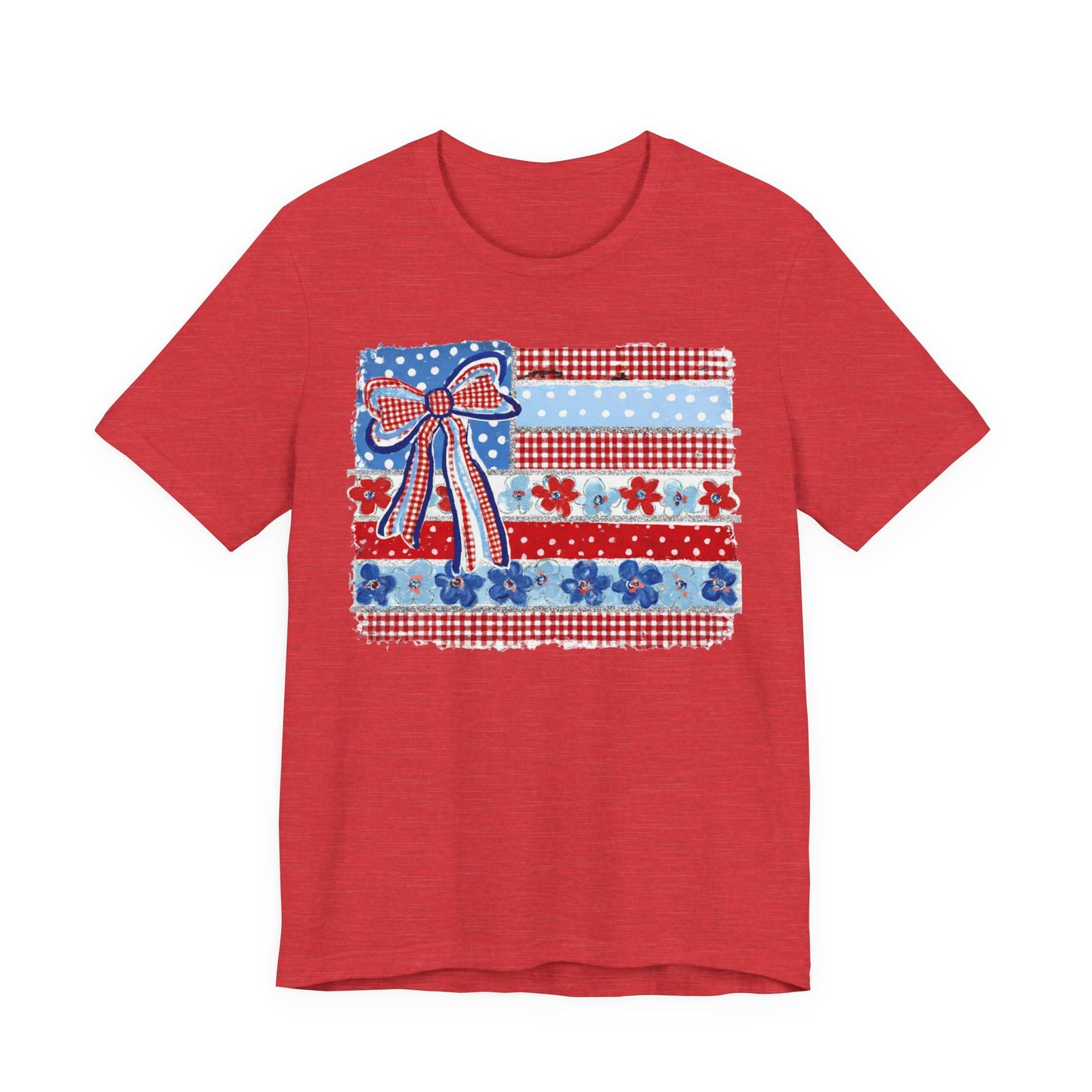 Patriotic Patchwork Flag Tee