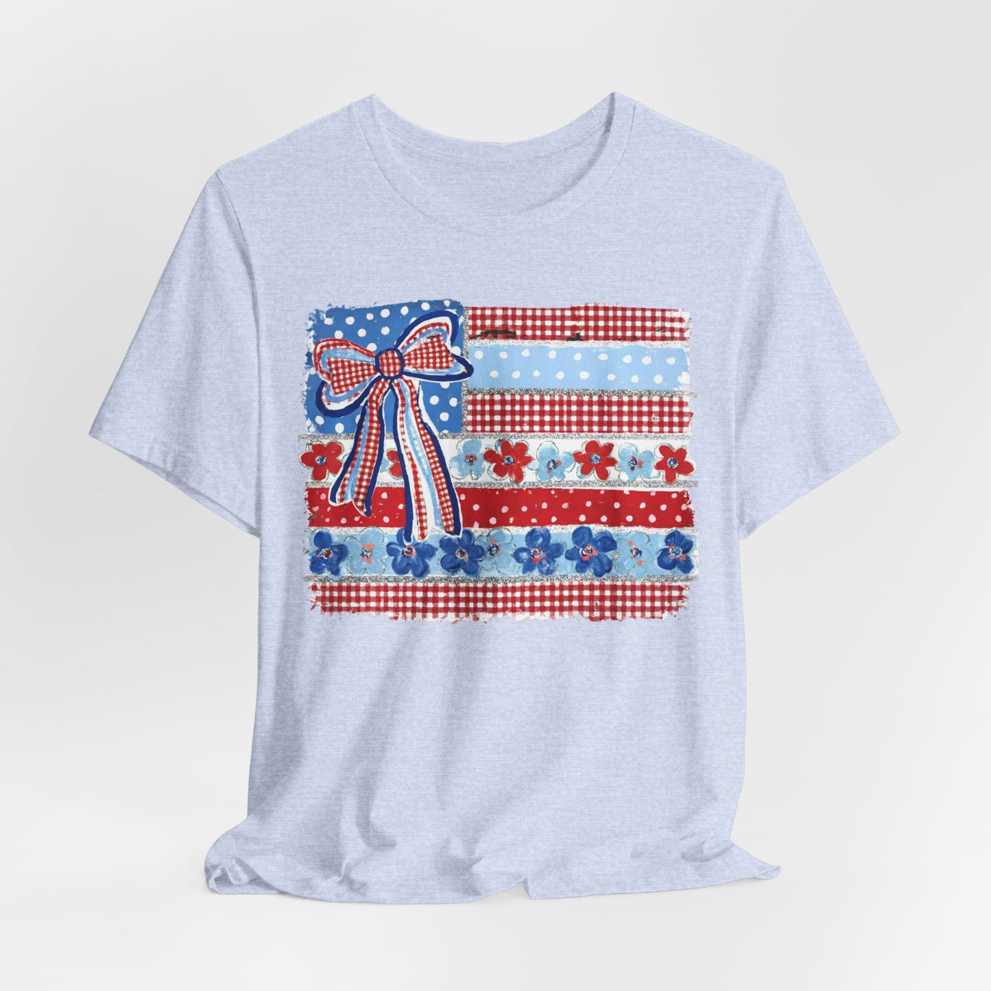 Patriotic Patchwork Flag Tee