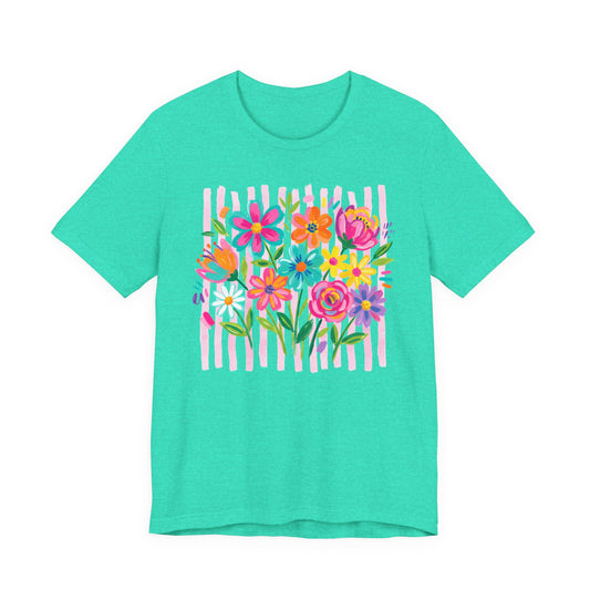Stripe Boho Floral